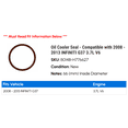 thumbnail image 2 of Oil Cooler Seal - Compatible with 2008 - 2013 INFINITI G37 3.7L V6 2009 2010 2011 2012, 2 of 2
