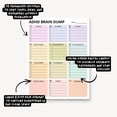 thumbnail image 5 of 25 Sheet Mind Dump To‑Do Planner Pad, Color‑Coded Thought Organizer Notepad, Multi‑Section Task Sorting Work Pad, Priority Checklist Planning Memo Pad, Structured Mind Clearing Work Sheet, 5 of 6
