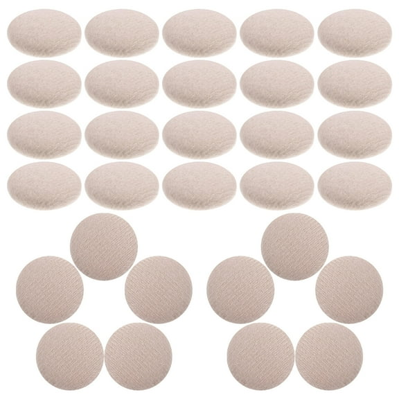 TEHAUX 30Pcs Beige Velvet Headliner Retaining Buttons for Car Interior Repair and Replacement