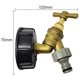 thumbnail image 2 of Adaptador de grifo de jardín de tanque IBC a latón con conector de manguera de 1/2" para aceite, combustible y agua, 2 of 4