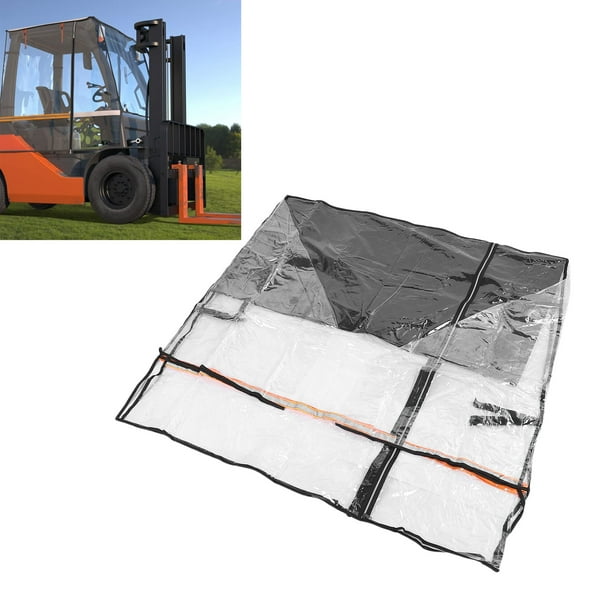Cubierta Protectora Para Carretilla Elevadora, Material EVA Cubierta Antipolvo Para Carretilla Elevadora Color Transparente Protector Para Todo Tipo De Clima Fácil Instalación