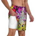 thumbnail image 3 of Goofa Colorful Tie Dye Stained Glass 3 Printed Men's Swim Trunks Board Shorts Quick Dry Mens Swimming Trunks with Compression Liner,Breathable Fit Hawaii Beach Shorts-XX-Large, 3 of 9