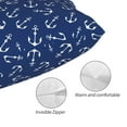 thumbnail image 5 of Salouo Nautical Anchors Pattern Pillow Cases,1PC Pillow Covers with Envelope Closure Decorative Pillow Case for Bed Couch,Pillows Not Included-20"x30", 5 of 6