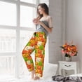 thumbnail image 4 of Uemuo Cartoon Pumpkins Pattern Women's Wide Leg Palazzo Lounge Pants with Pockets Light Weight Loose Comfy Casual Pajama Pants-XX-Large, 4 of 9