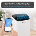 thumbnail image 4 of Comfort Zone Portable Air Conditioner, 10,000/6,000 BTU, WiFi Enabled with Remote Control and Programmable Timer, 4 of 9