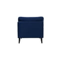 thumbnail image 3 of Enzo Recessed Arm Lawson Accent Chair, Navy Blue, 3 of 10