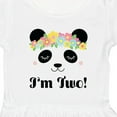 thumbnail image 4 of Inktastic 2nd Birthday Panda Face 2 Year Old Girl Girls Toddler Dress, 4 of 5