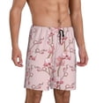 thumbnail image 2 of Sikiie Orchids Flowers Mens Pajama Shorts, Lightweight Lounge Pant with Pockets Soft Sleep Pj Shorts for Men3X-Large, 2 of 6