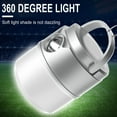 thumbnail image 1 of Linterna de camping LED recargable solar, batería de 2400 mAh, luz portátil para tienda de campaña al aire libre, regulable, gancho para colgar, carga USB, 5-22 horas de tiempo de funcionamiento, 1 of 2