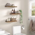 3 Sets Wood Mounted Decorative Floating Shelves, Perfect for Bedroom ...