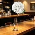 thumbnail image 4 of Flores artificiales de hortensia Ramo de hortensias artificiales para decoración del hogar Arreglo floral artificial realista para jarrón Hortensia de seda de aspecto natural para centro de mesa de, 4 of 6