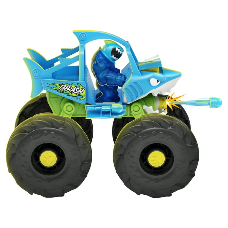 Heroes of Goo Jit Zu Stretch and Strike Thrash Blue Vehicle with  Exclusive Thrash, Boys, Ages 4+ 