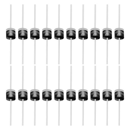 Uxcell 20Pcs 15SQ050 Schottky Rectifiers Diode, 15A 50V R-6 High Current Electronic Direct Plug-in Rectifiers Diodes