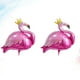 thumbnail image 3 of KAKOWELY Globos de aluminio con forma de flamenco y corona, para fiestas hawaianas (3 unidades/juego), 3 of 5