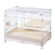 thumbnail image 1 of Jaula para conejos de interior Equipo para el alojamiento de animales Fácil de limpiar con bandeja Jaula para cría de conejillos de indias y gatos Beige, 1 of 8