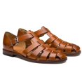 thumbnail image 1 of Sandalias deportivas para hombre Sandalias de cuero hechas a mano para exteriores con punta cerrada huangjie unisex, 1 of 2