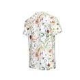 thumbnail image 5 of Fuzoiu Wildflower Watercolor Print Boys' Casual T-Shirt,Crewneck Undershirts,Boys Athletic Shirt,Short Sleeve T-Shirts for Outdoor Play, 5 of 7