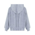 thumbnail image 6 of ATOGUTA Girls Sweatshirt Long Sleeve Pullover Top Hoodie Kids Fall Winter Sweatshirts Size 5T-15, Gray, 6 of 6