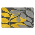 thumbnail image 1 of Luxuriously Soft & Absorbent Green Leaf Bath Mat - Non-Slip 20x32 in Boho Bathroom Rug - Cute Microfiber Doormat, Machine Washable., 1 of 5