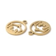 thumbnail image 2 of Ion Plating(IP) 304 Stainless Steel Charms Manual Polishing Nativity Scene Golden 14.5x12x1mm Hole: 1.6mm, 2 of 3