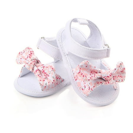 

Baby Girl Sandals Bowknot First Walker Soft Soles