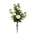 thumbnail image 1 of Árbol de camelia artificial con flores de camelia falsas, estaca de 88 cm con pincho falso Blanco, 1 of 9