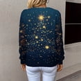 thumbnail image 4 of Chandails d'Hiver Grande Taille pour Femmes Chandails de Noël pour Femmes 2025 Col Rond Hiver Vacances Mignons Pulls Bleu TG, 4 of 7