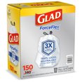 thumbnail image 2 of Glad ForceFlex Tall Drawstring Trash Bags with OdorShield, 13 Gallon, 150 Count, 2 of 5