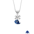 thumbnail image 2 of Delight Jewelry Resin Blue Baby Whale Silver tone Bow Heart Necklace, 2 of 4