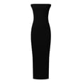 thumbnail image 6 of Women Summer Maxi Dress Elegant Bodycon Long Tube Top Side Slit Party Wedding Guest Casual Dress 2025 Vacation Dress Stylish Beach Sundress, 6 of 7