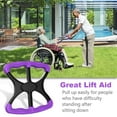 thumbnail image 2 of Lift Assists Standing Aid-Handicap Bar with No-Slip Grip Handles,Contact Free Grip Lift Assist Foot Standing Mobility Aid,Portable Help Seniors Handicapped Transfer Assistant(Purple), 2 of 9