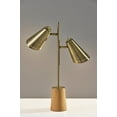 thumbnail image 5 of Adesso Josephine 24" 2-Light Adjustable Shade Antique Brass Table Lamp, 5 of 6