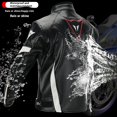 thumbnail image 2 of Traje de ciclismo de cuero PU para motociclista Rock, traje anticaída todoterreno para motocicleta para hombre, traje protector para carreras de caballero a prueba de viento para exteriores, 2 of 5