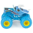 thumbnail image 4 of Monster Jam, Official Jurassic Attack Monster Truck, Die-Cast Vehicle, Nitro Neon Series, 1:64 Scale, 4 of 6