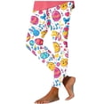 thumbnail image 2 of Simua Women's Easter Egg Print High Waist Yoga Leggings Stretch Quick Dry Workout Pants Casual Fitness Trousers, 2 of 5