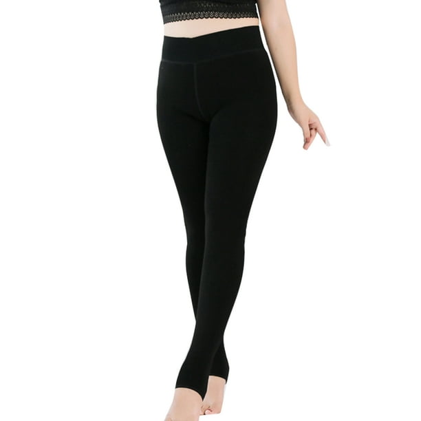 LUXUR Womens Slim Leg Leggings Lightweight Yoga Compression Pants Black L/XL/2XL  