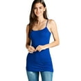 thumbnail image 3 of ShezPretty Women's Basic Cami with Adjustable Spaghetti Straps Tank Top (XLarge, Royal Blue), 3 of 4