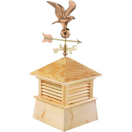 Good Directions 26" Square Kent Wood Cupola with Cottage EagleH