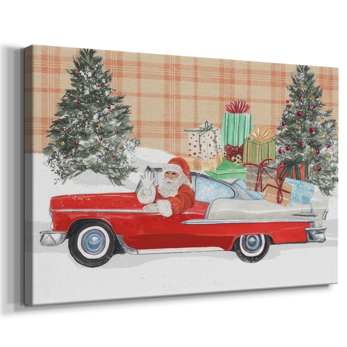 Santa on Wheels II- Gallery Wrapped Canvas