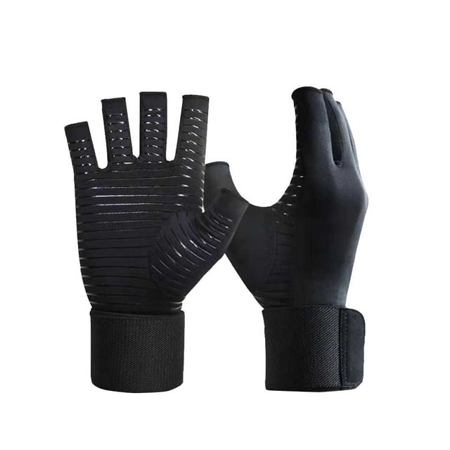 Guardurnaity 1 par de guantes de entrenamiento portátiles, guantes de entrenamiento para el cuidado de la salud, mitones elásticos cómodos, antideslizantes guantes y mitones Negro SG Guardurnaity AP014246-08