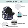 thumbnail image 4 of Elephant Print Backpack for Work - Waterproof Durable School Bookbag, Fashionable Laptop Backpack for College, Comfortable Straps, Cute Elephant Gift, 4 of 6