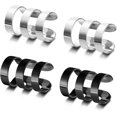thumbnail image 2 of Kunmingshisd Earcuffs para hombres Clip de acero inoxidable en el cartílago Helix Ear Cuffs Pendientes punk no perforantes Mujeres, 2 of 5