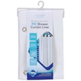 thumbnail image 4 of Bath Bliss 70" x 72" Sanitized PVC Shower Liner in White, 4 of 4