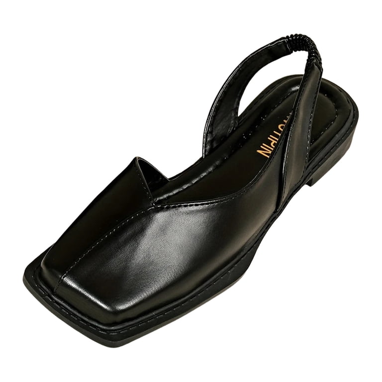 Womens Closed Square Toe Slingback Sandals 2025 Fashion  display picture 1