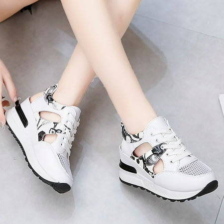 

ZTTD Women s Fashion Casual Shoes Breathable High-Heeled Casual Shoes Sports Shoes