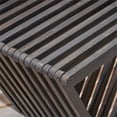 thumbnail image 5 of Afuera Living Modern Outdoor Acacia Wood Bench in Dark Gray Finish, 5 of 7
