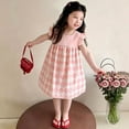 thumbnail image 2 of mgoYE Dress for Toddler 12-18 Months Toddler Girls Back to School Dress Cartoon Casual Print Dresses Short Sleeves Summer Dress Pink, 2 of 5
