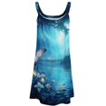 thumbnail image 4 of Wildflowers Butterfly Women's Summer Dresses 2025 Beach Casual Sleeveless Floral Print Tank Loose Sundress, 4 of 8