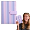 thumbnail image 2 of 1Pcs Purple Notebook A6 Ring Binder, Fresh Refillable Journal with Accessories for Note Taking, 2 of 6