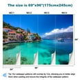 thumbnail image 3 of Peel and Stick Wallpaper Fiskardo beach Modern Art Wall Mural Decor Self Adhesive and Removable 69in x 98in, 3 of 8